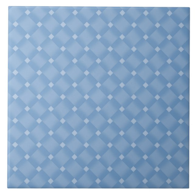 Blue Diamond Pattern Tile (Front)