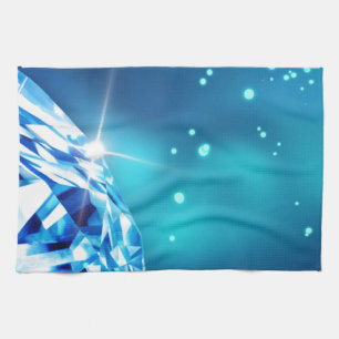 blue diamond tea towel