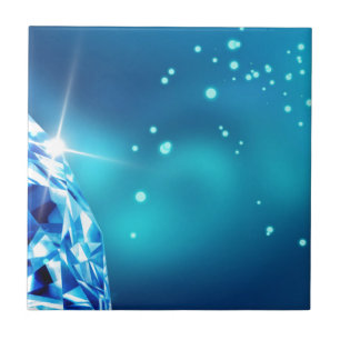 blue diamond tile