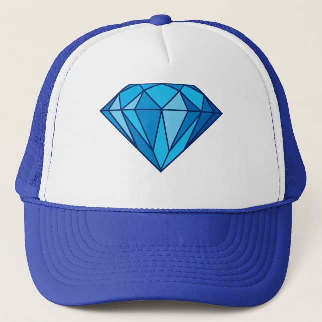 Blue Diamond  Trucker Hat (Front)