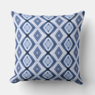 Blue Diamonds Harmony Pattern Diamond Blues Cushion