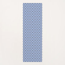 Blue Diamonds Harmony Pattern Yoga Mat