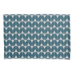 Blue diamonds pattern pillowcase