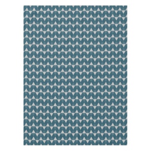 Blue diamonds pattern tablecloth