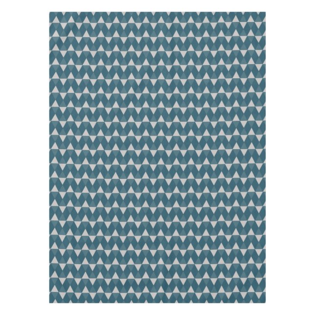 Blue diamonds pattern tablecloth (Front)