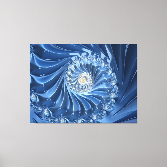 blue diamonds wrapped canvas (Front)