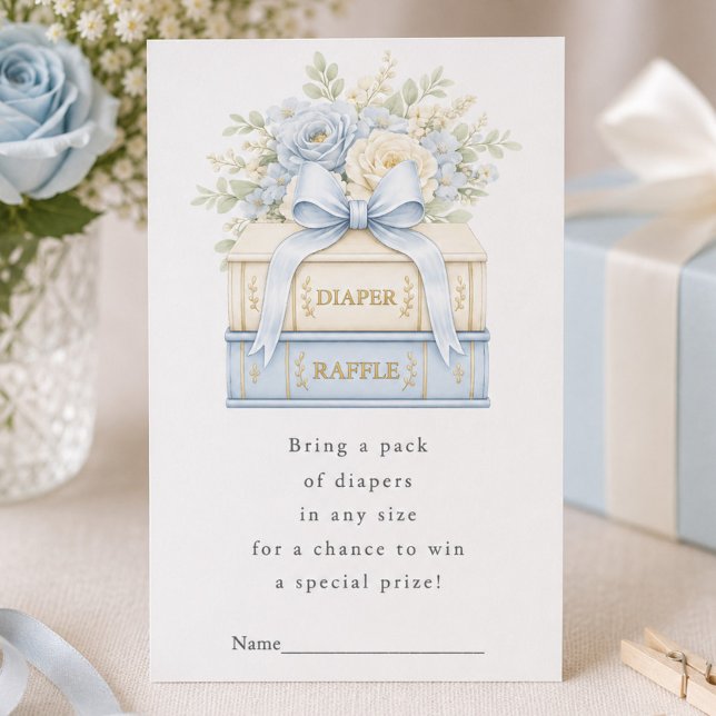 Blue Diaper Raffle Baby Shower Insert (Creator Uploaded)