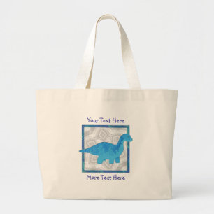 Blue Dino Tote