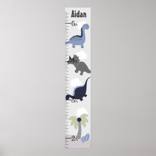 Blue Dinosaur Adventure Growth Chart