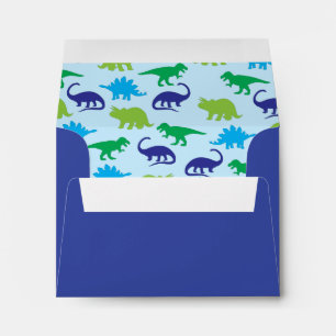 Blue Dinosaur Cute Kid's Dino Envelope