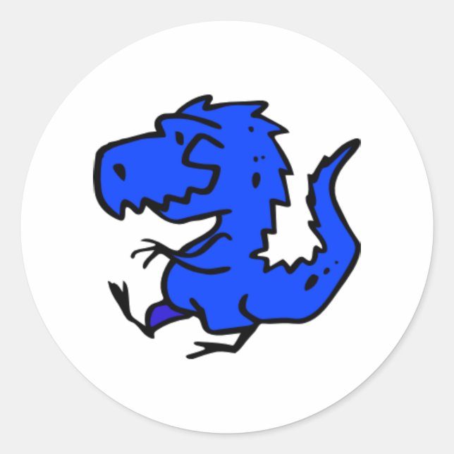 BLUE DINOSAUR STICKERS (Front)