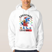 Blue Dinosaur T Rex Christmas Loading