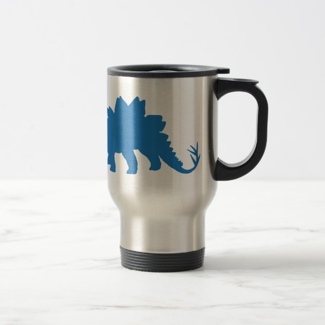 Blue Dinosaur Travel Mug (Right)
