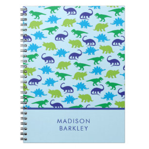Blue Dinosaurs Cute Kid's Dino Notebook
