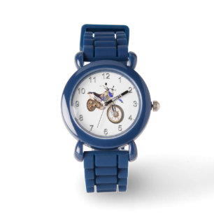 Blue Dirt Bike Motorbike, Watch