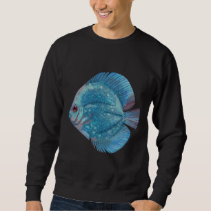 Blue Discus Fish 77 Sweatshirt