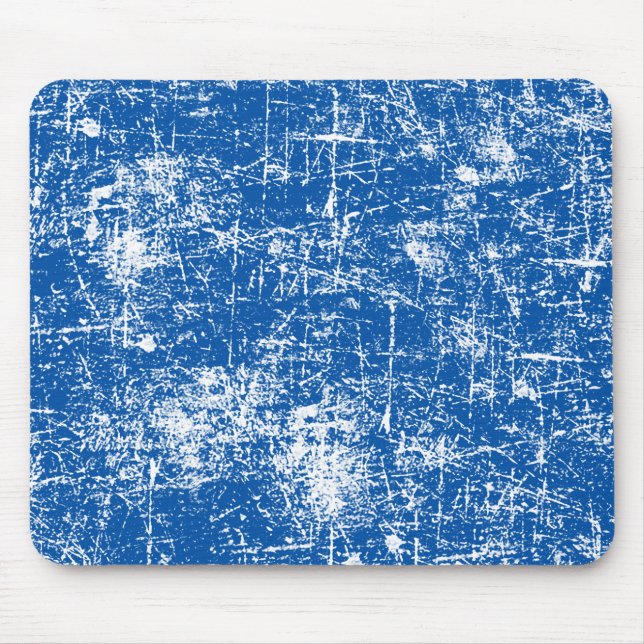 Blue Distressed Mouse Mat (Front)
