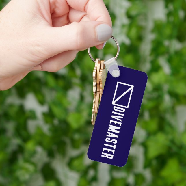 Blue Divemaster Key Ring (Hand)