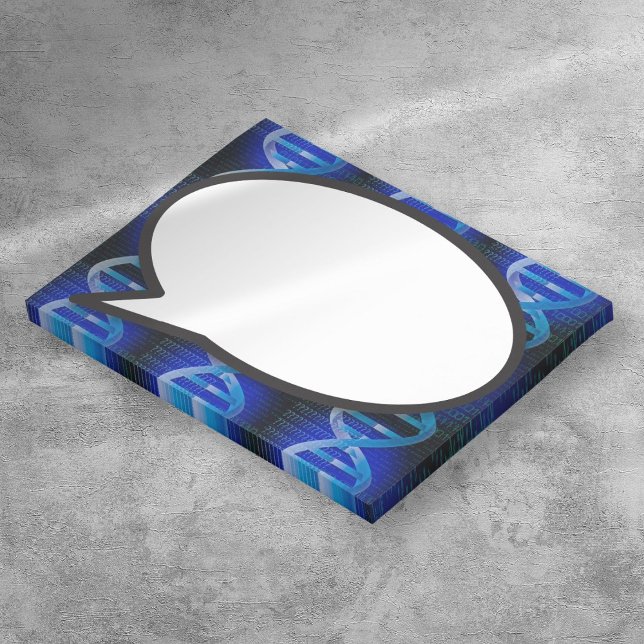 Blue DNA Speech Bubble Medical Science Post-it Notes (Blue DNA Speech Bubble Medical Science Post-it Notes)