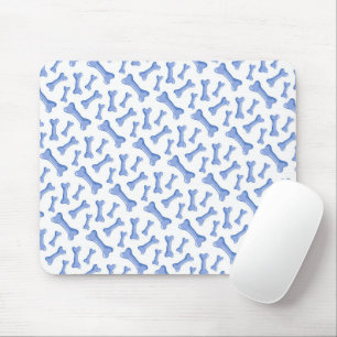 Blue Dog Bones Delicate Cute Puppies Animal Lover Mouse Mat
