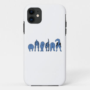 Blue Dog Butts iPhone 11 Case