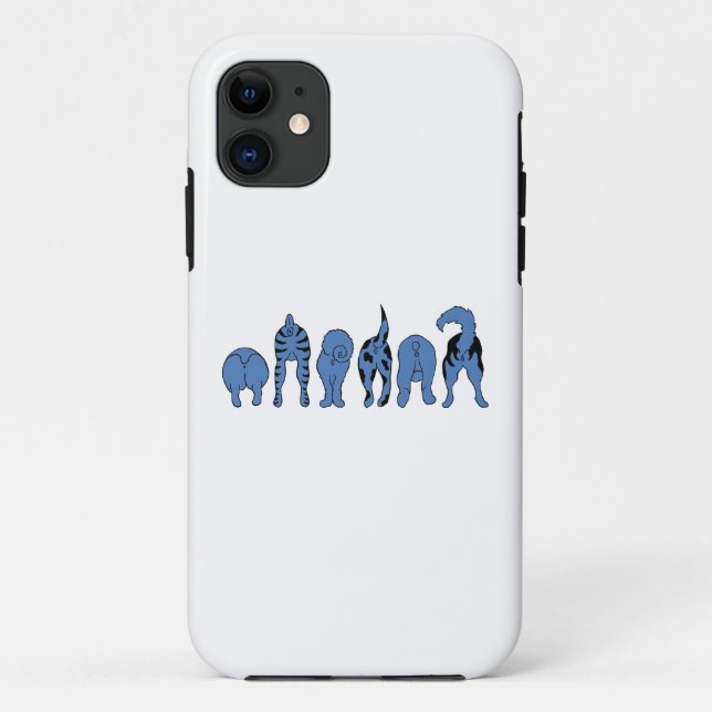 Blue Dog Butts Case-Mate iPhone Case (Back)