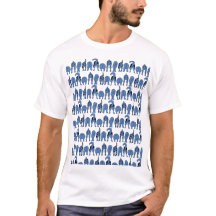 Blue Dog Butts Pattern