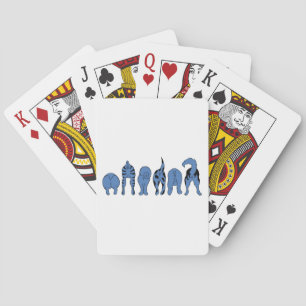 Blue Dog Butts Playing Cards