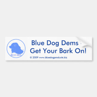 Blue Dog Democrat Bumper Sticker