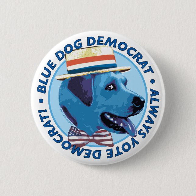Blue Dog Democrat. Button  (Front)