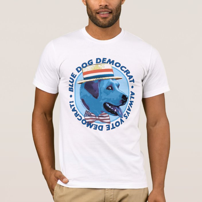 Blue Dog Democrat Shirt Zazzle.co.uk