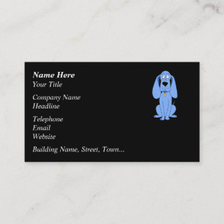 Blue Dog. Hound. Business Card