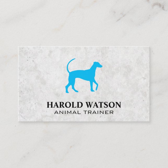 Blue Dog Logo Business Card (Front)