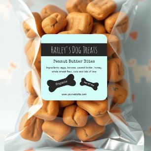 Blue Dog Treat Business Labels