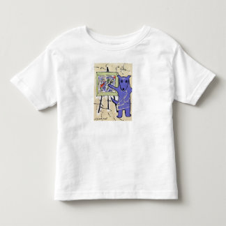 "Blue Dogs as Artists" Series by Artist Elizabeth Toddler T-Shirt