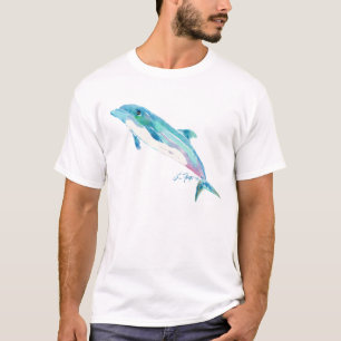 Blue Dolphin Art T Shirt Apparel
