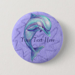 Blue Dolphin Button