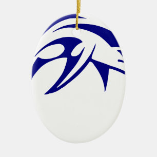 Blue Dolphin Ceramic Tree Decoration