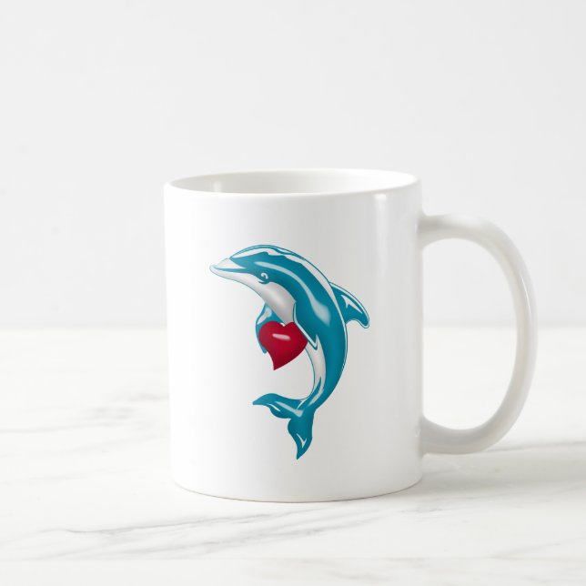 Blue Dolphin Coffee Mug (Right)