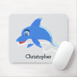 Blue Dolphin Design Mouse Mat