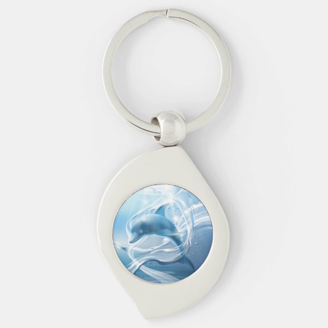 Blue Dolphin key chain (Front)