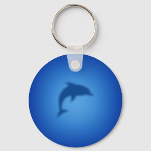 Blue dolphin key ring