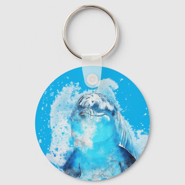 Blue dolphin key ring (Front)