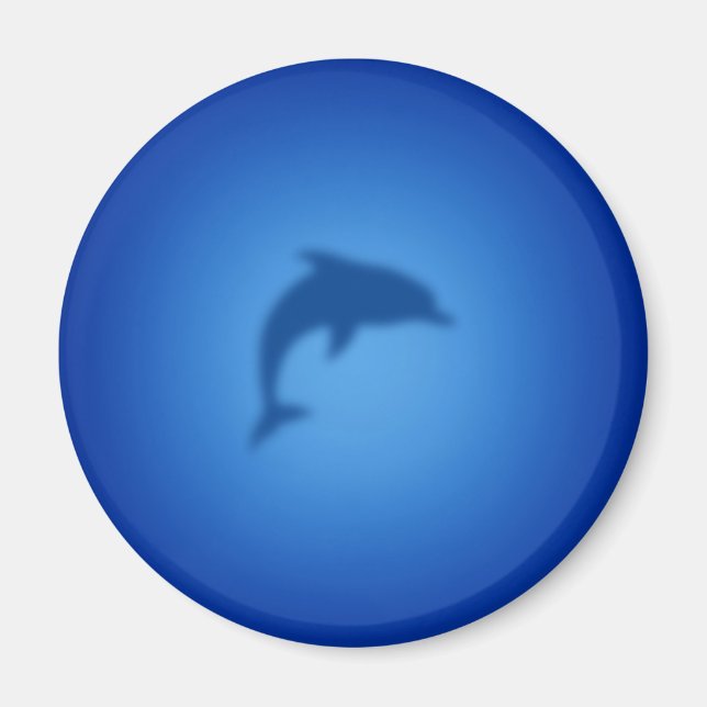Blue dolphin magnet (Front)
