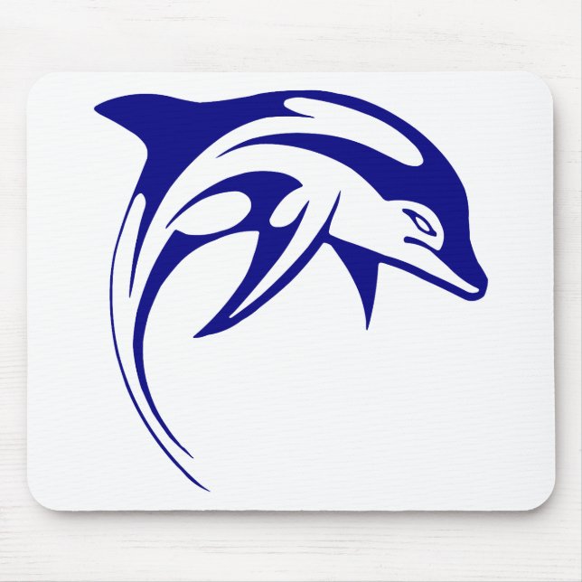 Blue Dolphin Mouse Mat (Front)