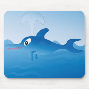 Blue Dolphin Mouse Mat