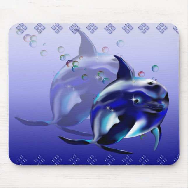 Blue Dolphin Mousepad (Front)