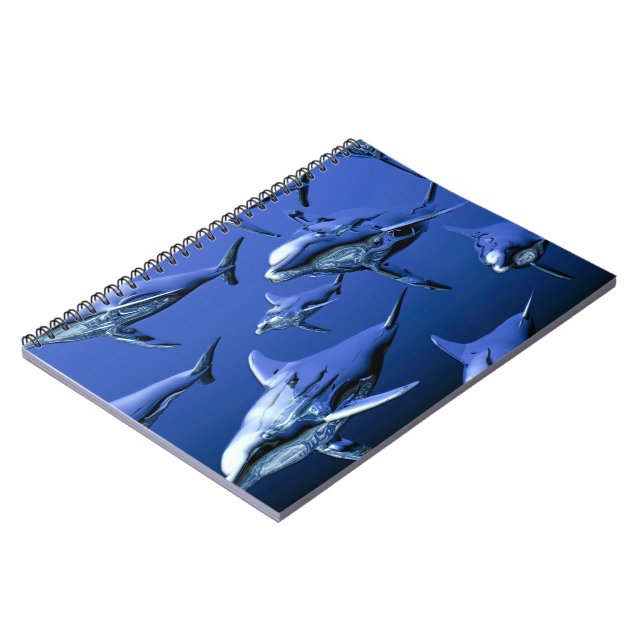 Blue Dolphin Notebook (Left Side)