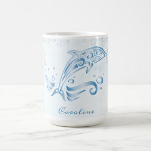 Blue Dolphin Personalised Coffee Mug
