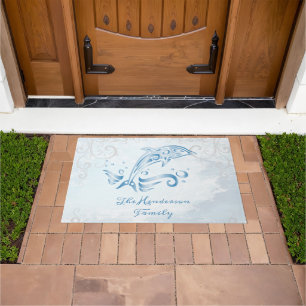 Blue Dolphin Personalised Doormat